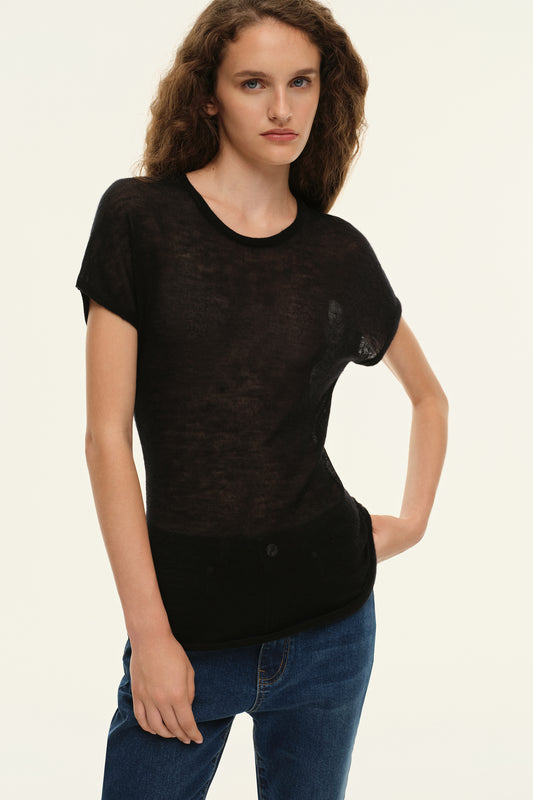 Cashmere T-shirt (Naked story), black