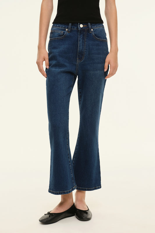 Cropped jeans (Brigitte), dark blue