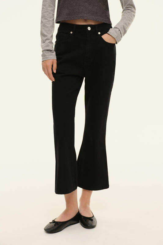 Cropped jeans (Brigitte), black