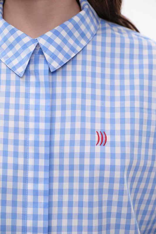 Plaid shirt (High In The Sky), blue