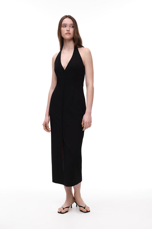 Dress with buttons (Soft Power), black