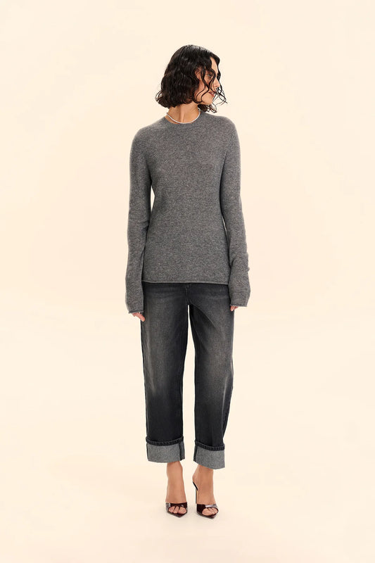 Cashmere jumper (Lux, softness, richness), grey