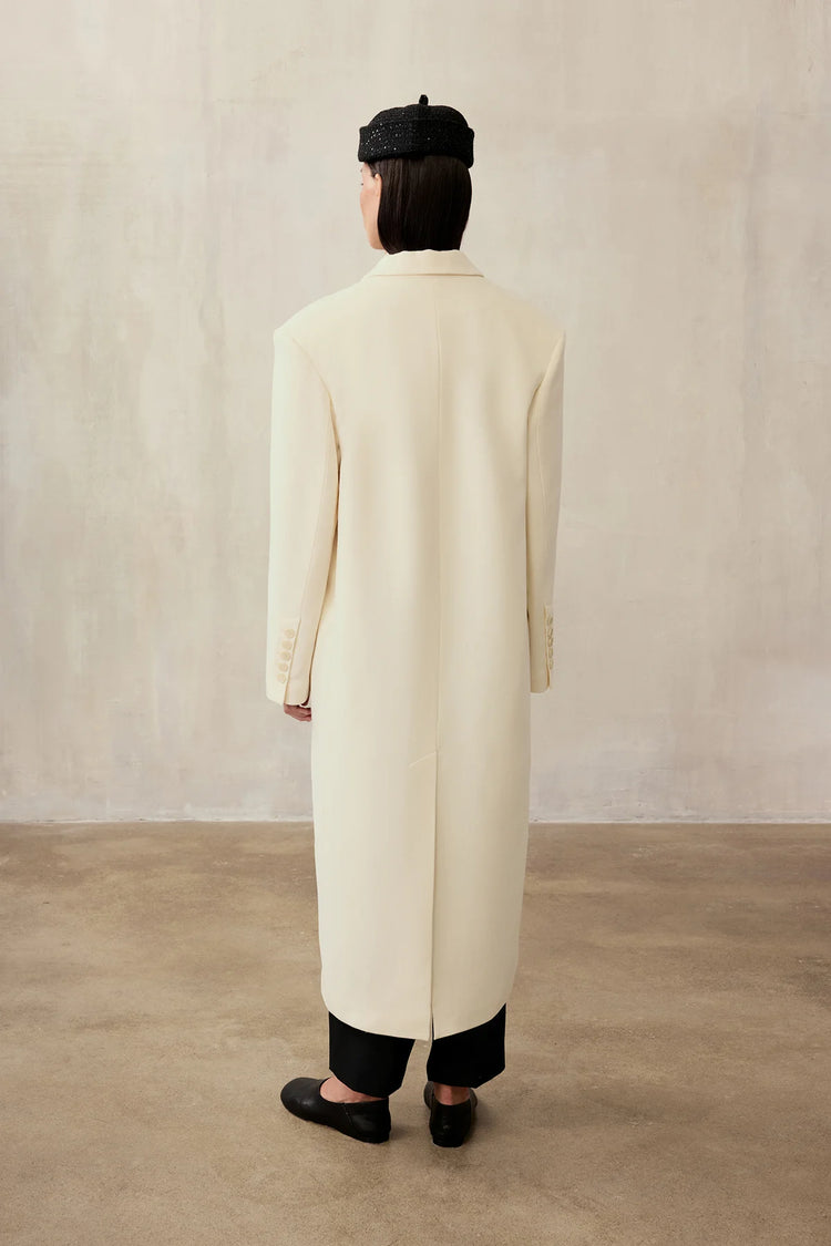 Maxi jacket (((Timeless Classic))), milky