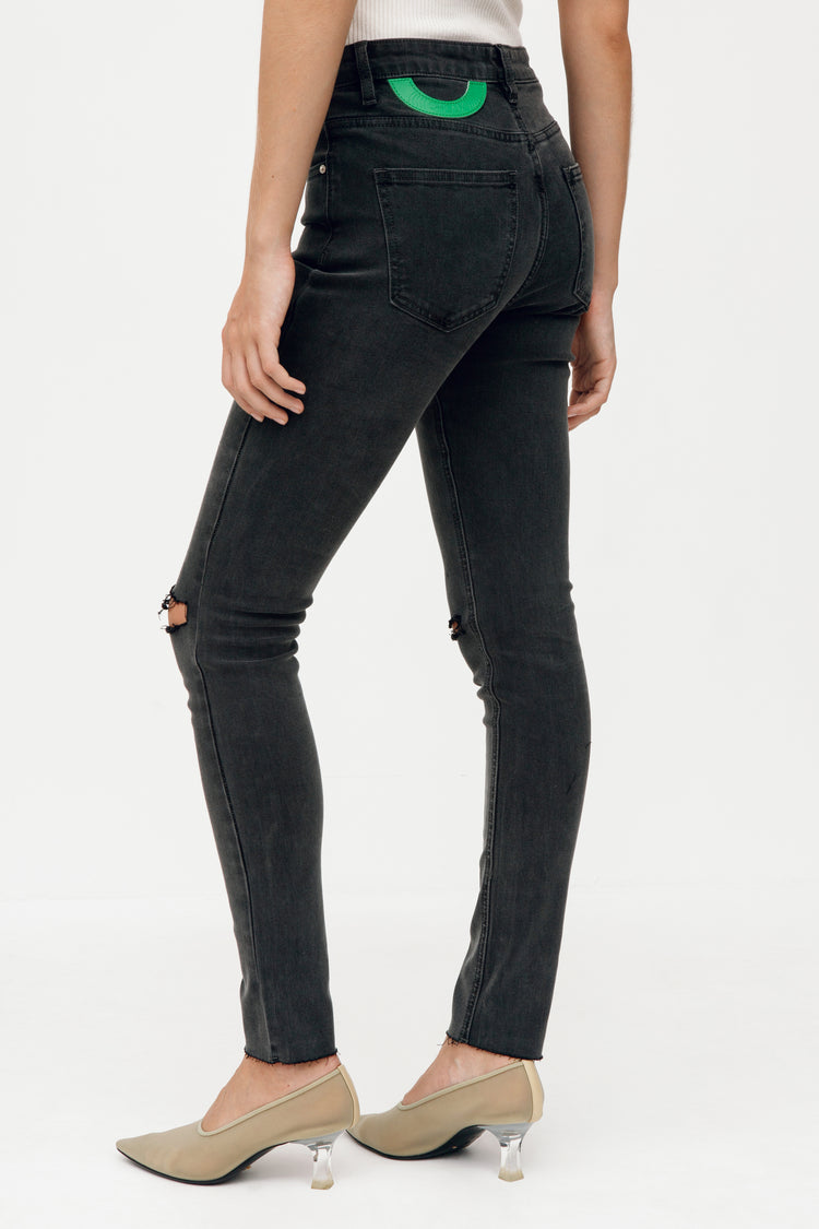 Skinny jeans (For sk8 girl), gray