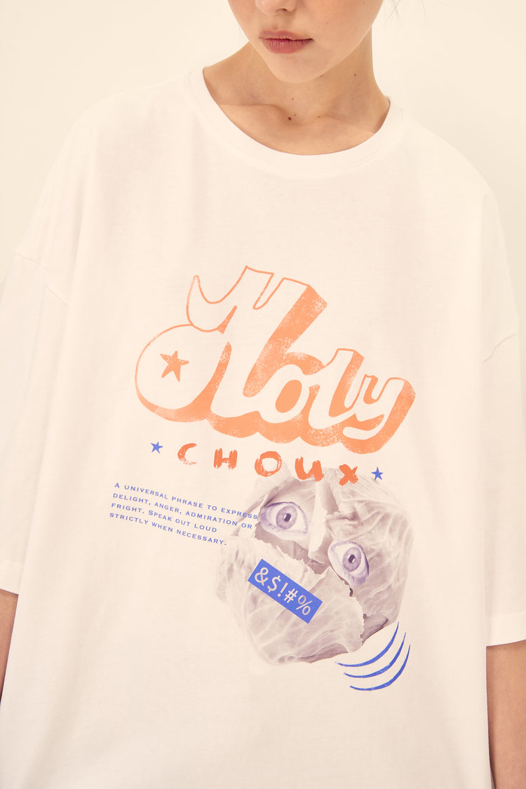 T-shirt (HOLY CHOUX), milky
